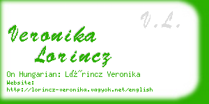 veronika lorincz business card